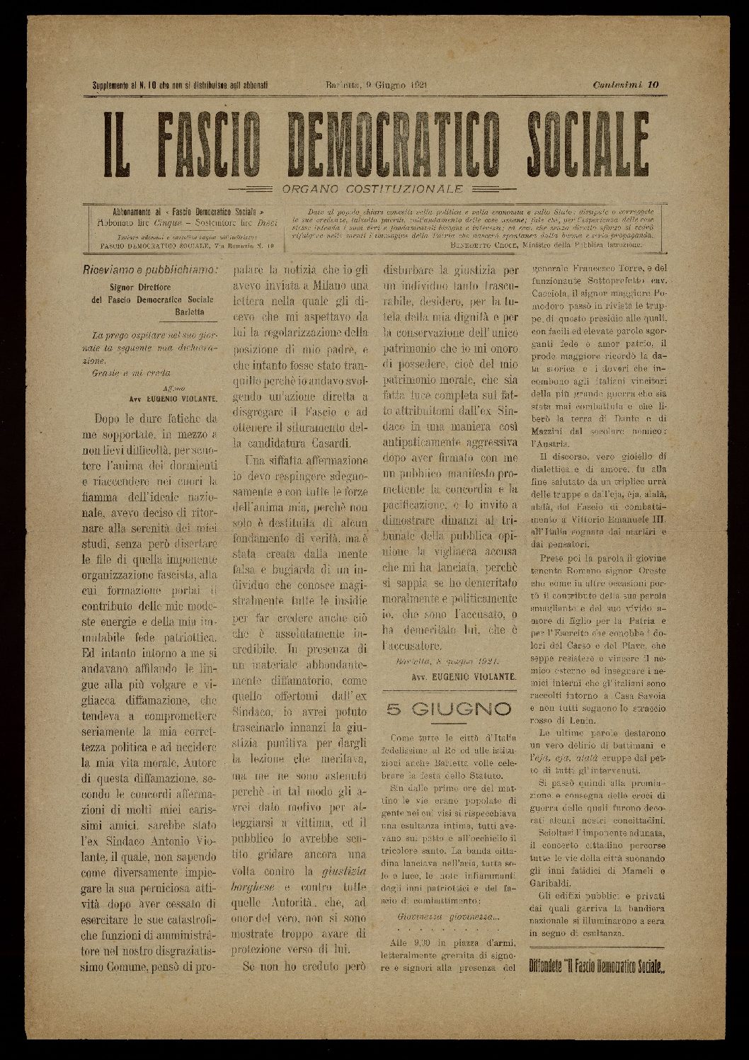 Il Fascio democratico sociale